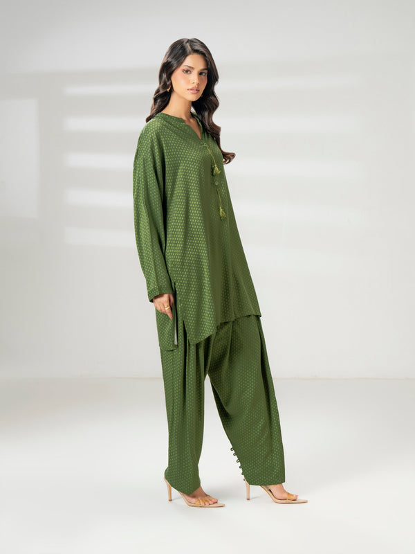 Limelight 2 Piece Stone Suit-Printed (Pret)