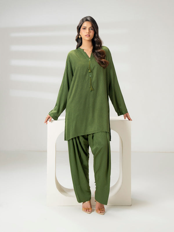 limelight 2 Piece Stone Suit-Printed (Pret)