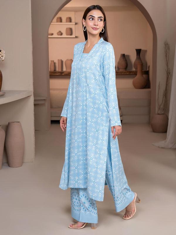 Limelight 2 Piece Stone Suit-Printed (Unstitched)