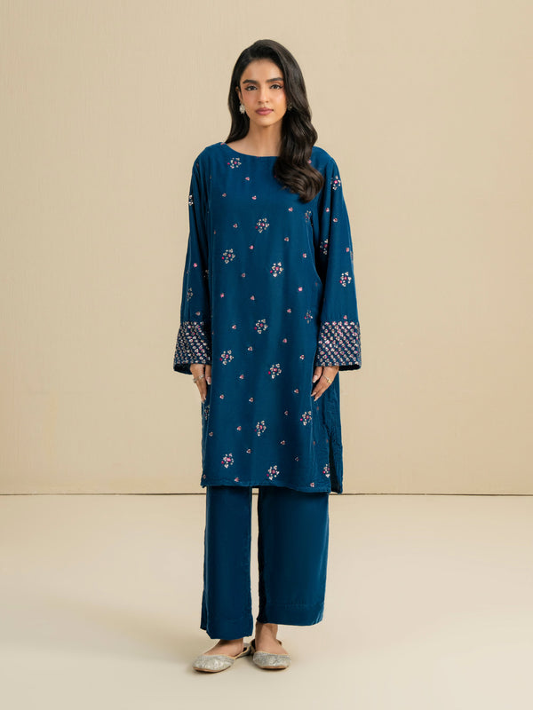 Limelight 2 Piece Velvet Suit-Embellished (Pret)