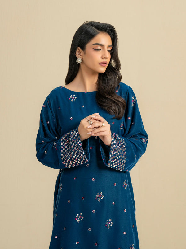 Limelight 2 Piece Velvet Suit-Embellished (Pret)