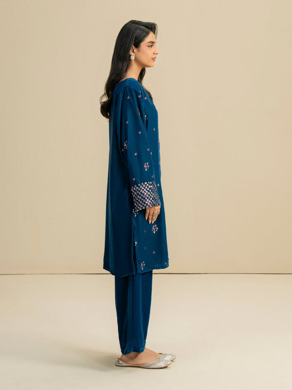 Limelight 2 Piece Velvet Suit-Embellished (Pret)