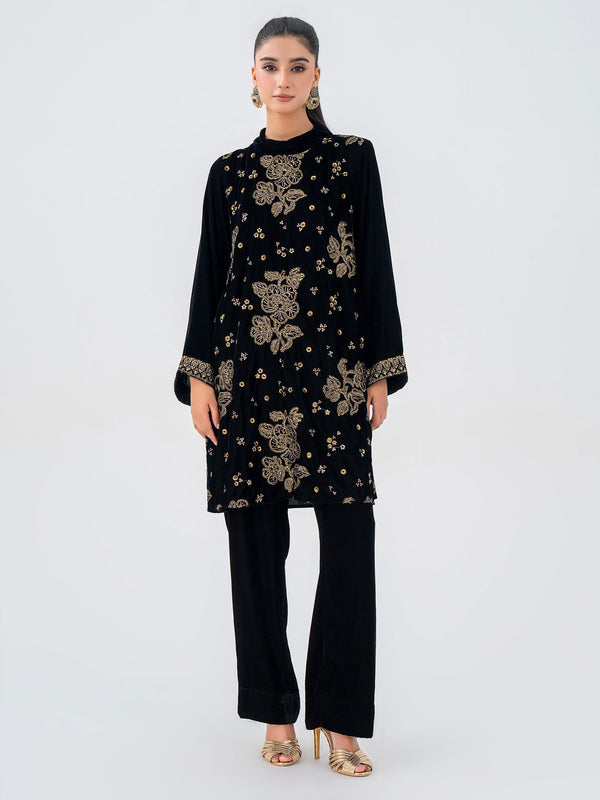 Limelight 2 Piece Velvet Suit-Embroidered (Pret)
