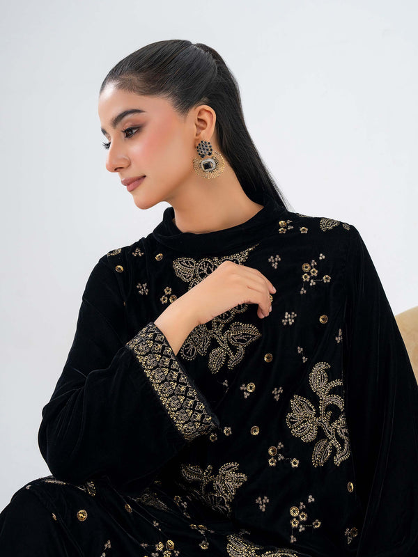 Limelight 2 Piece Velvet Suit-Embroidered (Pret)