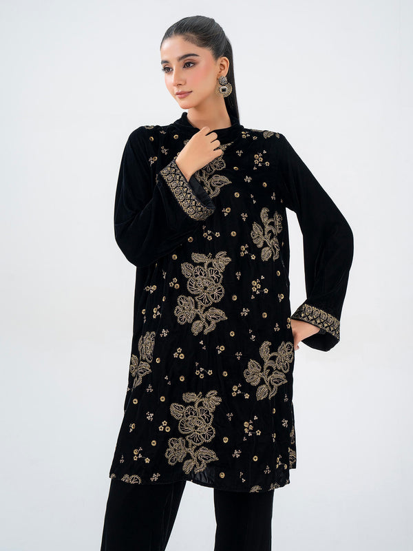 limelight 2 Piece Velvet Suit-Embroidered (Pret)