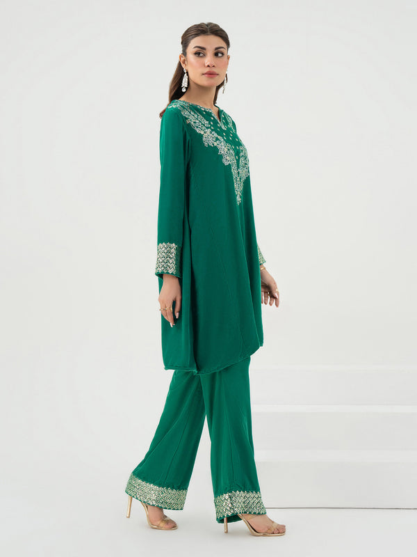 Limelight 2 Piece Velvet Suit-Embroidered (Pret)
