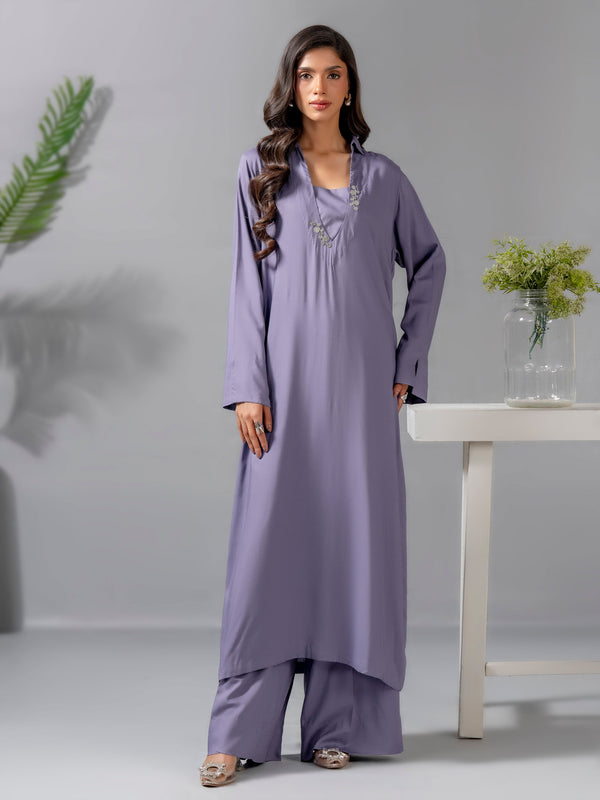 Limelight 2 Piece Viscose Suit-Dyed (Pret)
