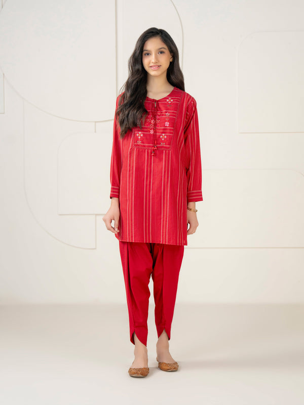 Limelight 2 Piece Yarn Dyed Suit-Embroidered