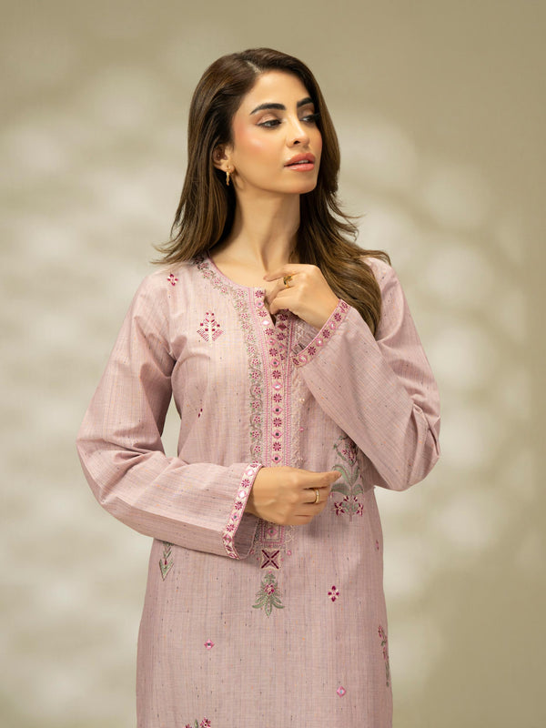 Limelight 2 Piece Yarn Dyed Suit-Embroidered (Pret)