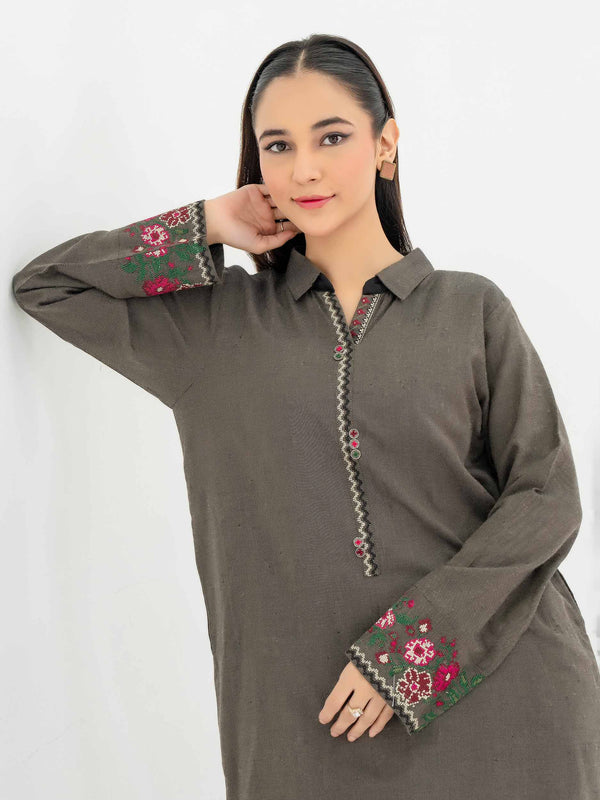 limelight 2 Piece Yarn Dyed Suit-Embroidered (Pret)