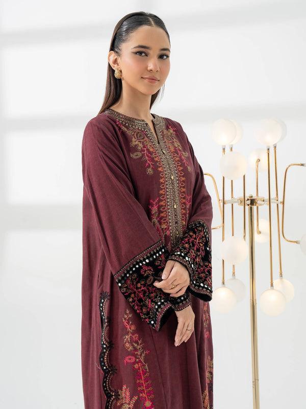 Limelight 2 Piece Yarn Dyed Suit-Embroidered (Pret)