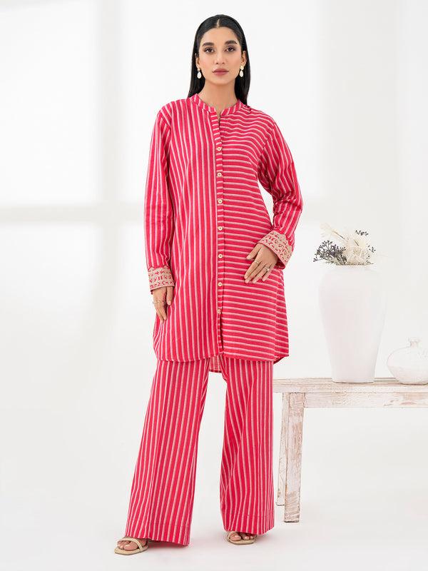 Limelight 2 Piece Yarn Dyed Suit-Embroidered (Pret)