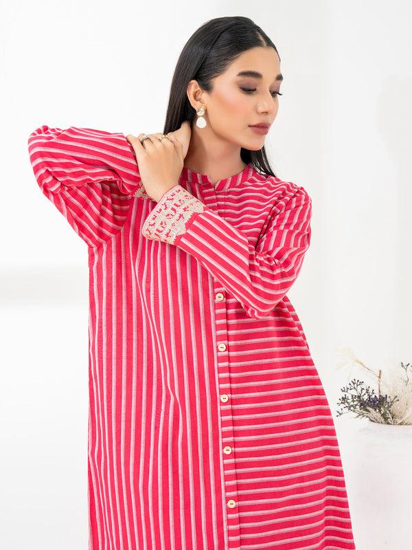 Limelight 2 Piece Yarn Dyed Suit-Embroidered (Pret)