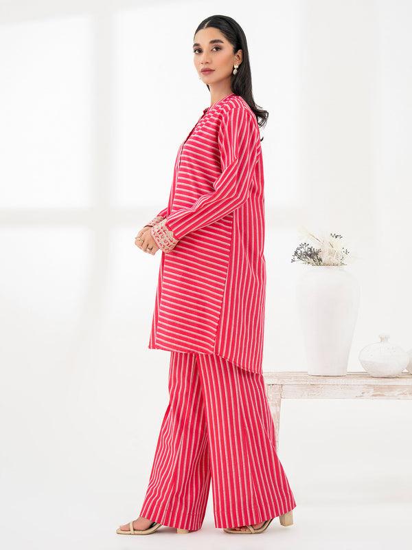 Limelight 2 Piece Yarn Dyed Suit-Embroidered (Pret)