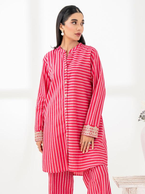 limelight 2 Piece Yarn Dyed Suit-Embroidered (Pret)