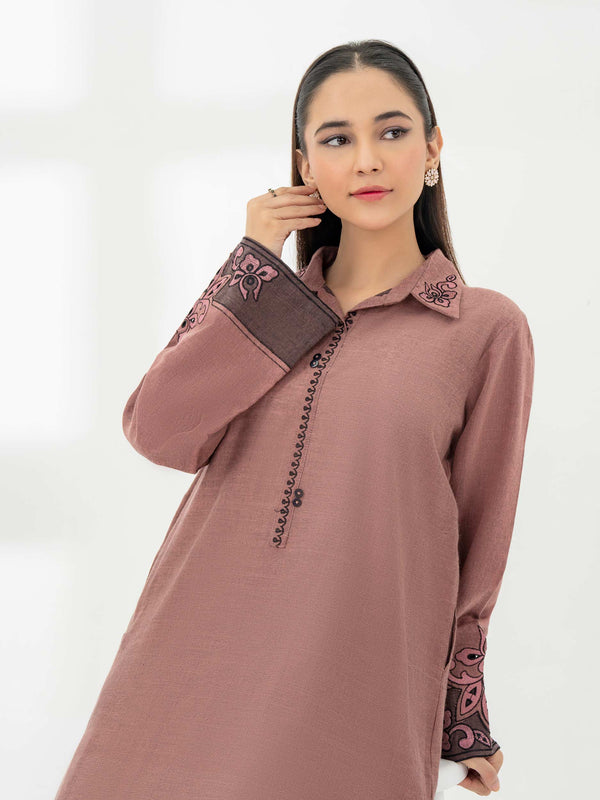 Limelight 2 Piece Yarn Dyed Suit-Embroidered (Pret)