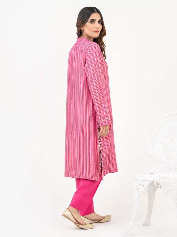 Limelight 2 Piece Yarn Dyed Suit-Embroidered (Pret)