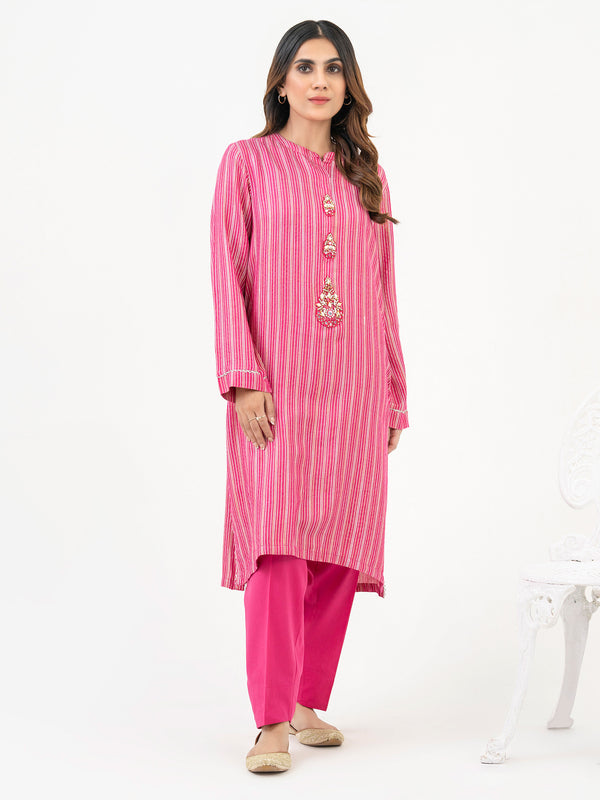 limelight 2 Piece Yarn Dyed Suit-Embroidered (Pret)