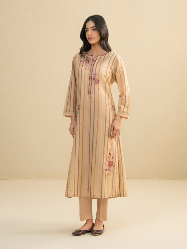 Limelight 2 Piece Yarn Dyed Suit-Embroidered (Pret)