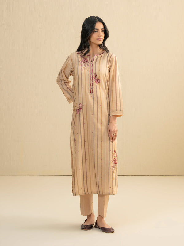 limelight 2 Piece Yarn Dyed Suit-Embroidered (Pret)