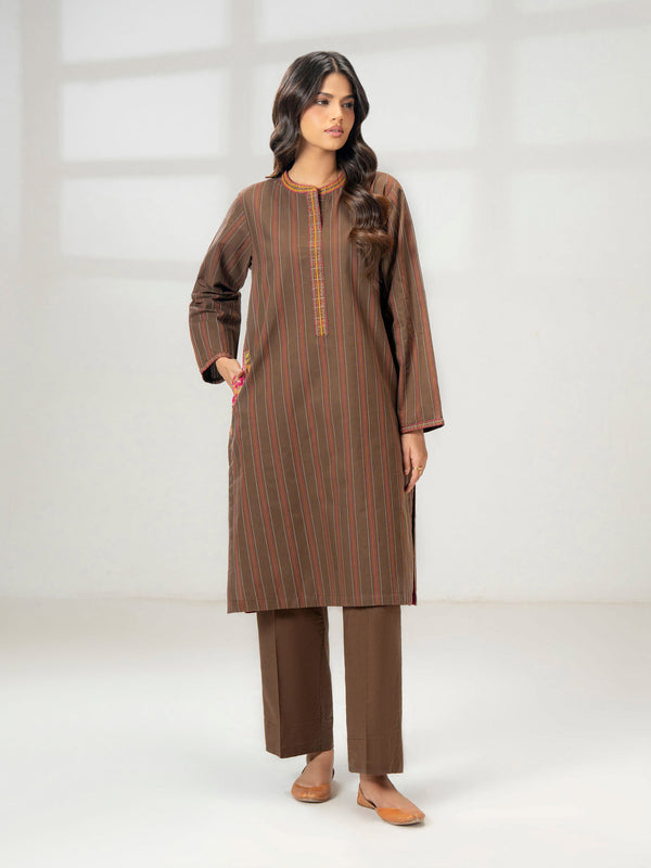 Limelight 2 Piece Yarn Dyed Suit-Embroidered (Pret)