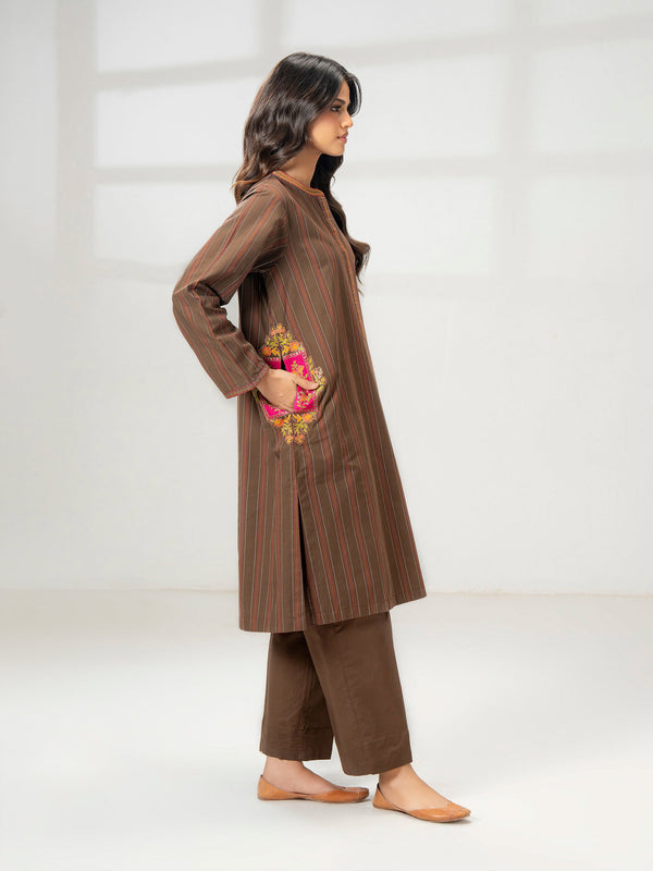 Limelight 2 Piece Yarn Dyed Suit-Embroidered (Pret)