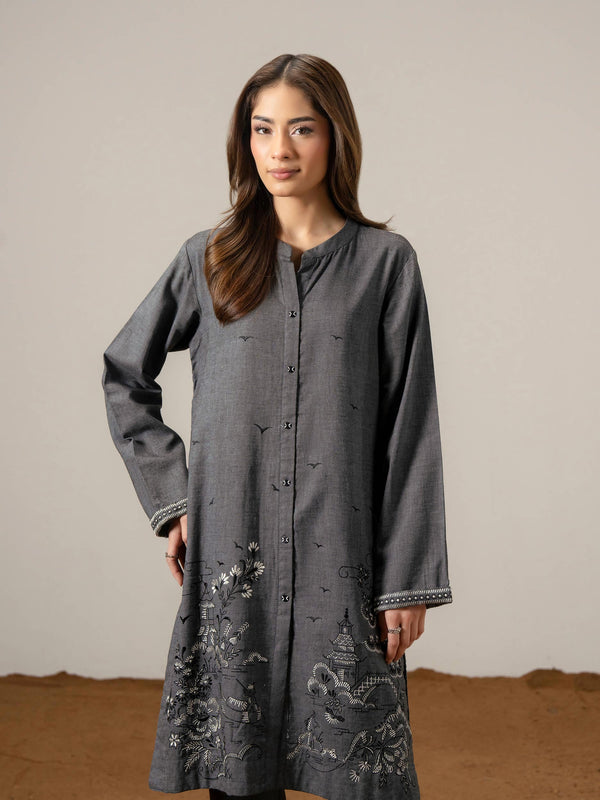 Limelight 2 Piece Yarn Dyed Suit-Embroidered (Pret)