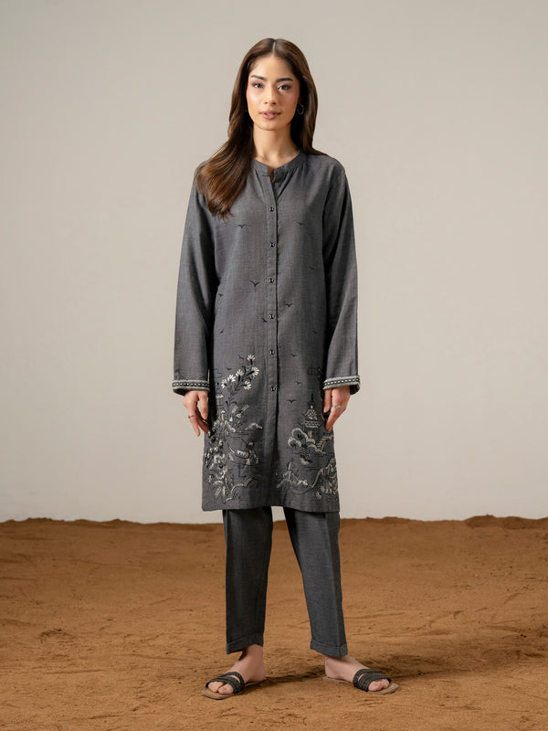 limelight 2 Piece Yarn Dyed Suit-Embroidered (Pret)