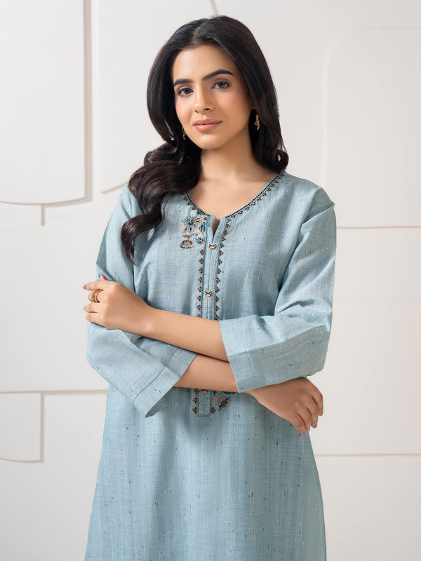 Limelight 2 Piece Yarn Dyed Suit-Embroidered (Pret)