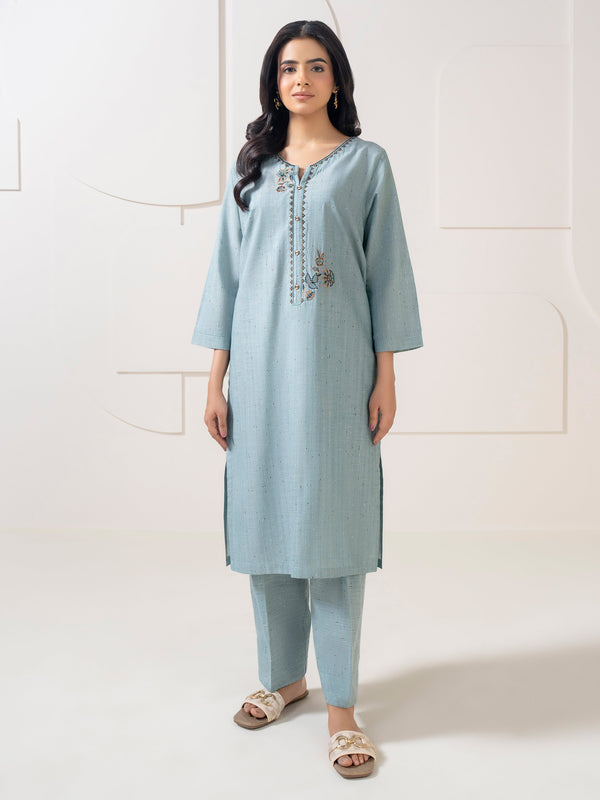 limelight 2 Piece Yarn Dyed Suit-Embroidered (Pret)