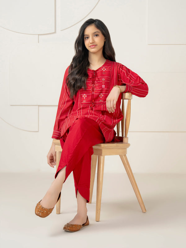 limelight 2 Piece Yarn Dyed Suit-Embroidered