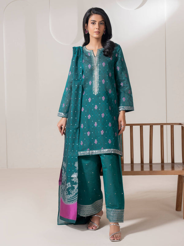 limelight 3 Piece Jacquard Suit-Embroidered (Pret)