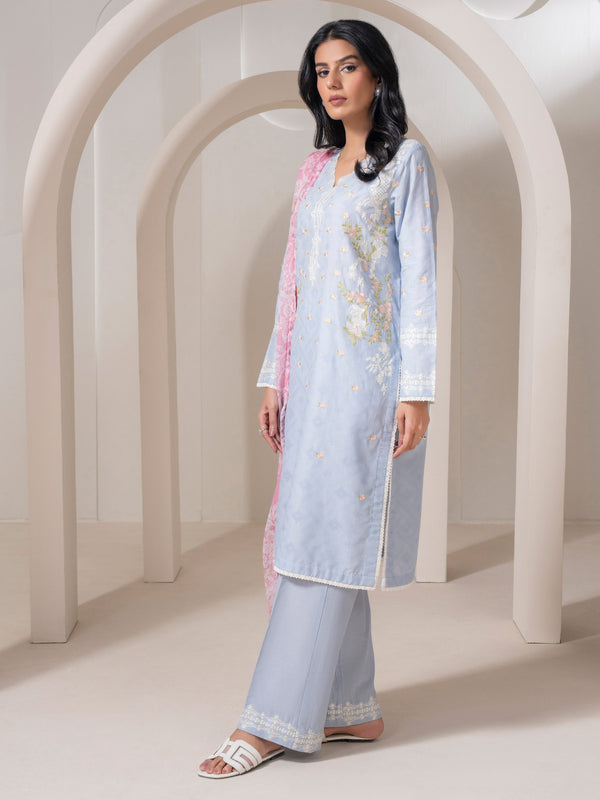 Limelight 3 Piece Jacquard Suit-Embroidered (Pret)