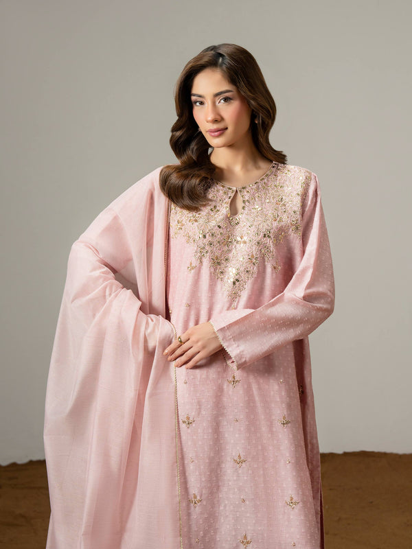 Limelight 3 Piece Jacquard Suit-Embroidered (Pret)