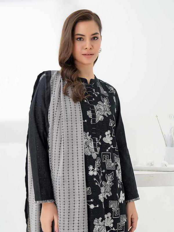 Limelight 3 Piece Khaddar Suit-Embroidered (Pret)