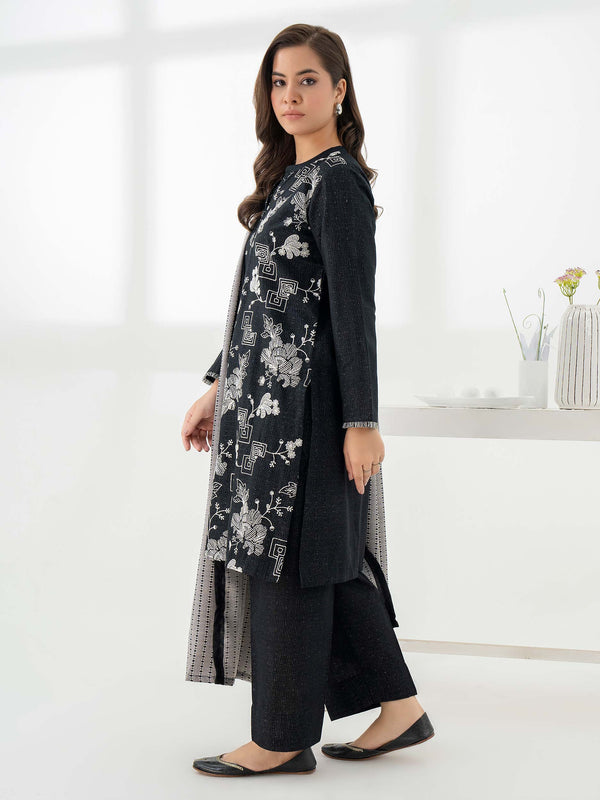 Limelight 3 Piece Khaddar Suit-Embroidered (Pret)