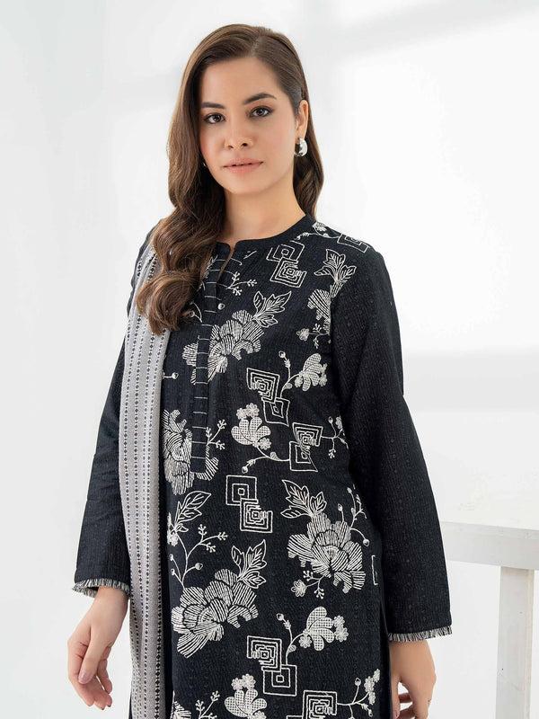 Limelight 3 Piece Khaddar Suit-Embroidered (Pret)