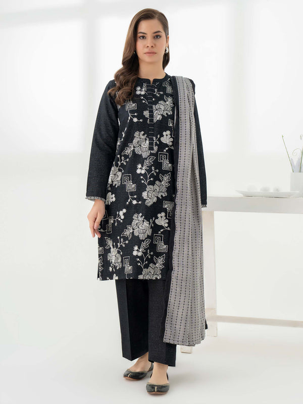 limelight 3 Piece Khaddar Suit-Embroidered (Pret)