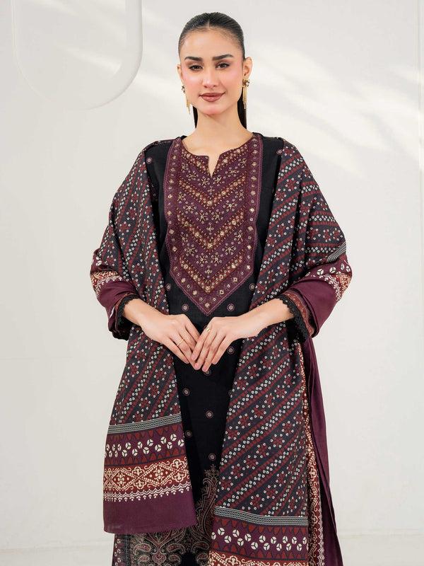 Limelight 3 Piece Khaddar Suit-Embroidered (Pret)