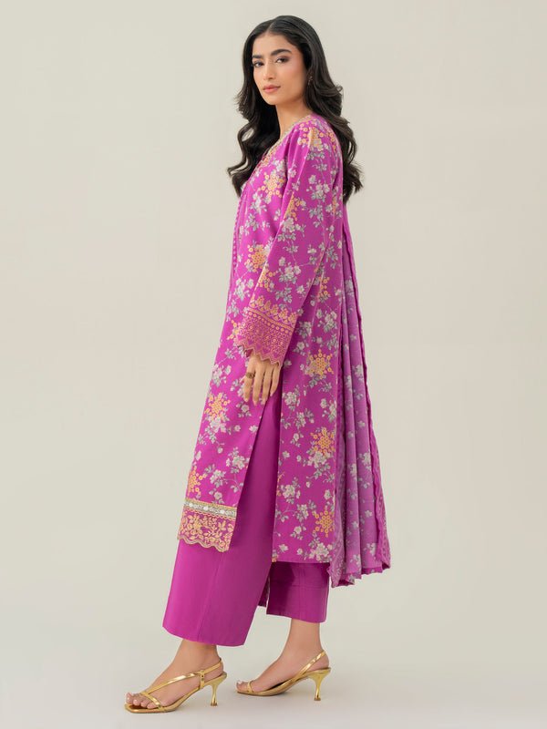 Limelight 3 Piece Khaddar Suit-Embroidered (Pret)