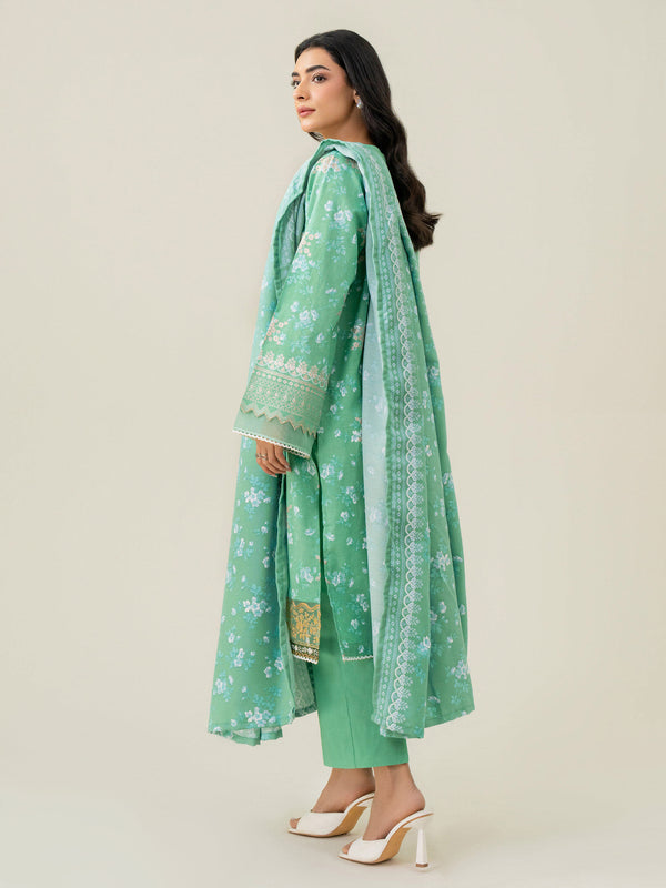 Limelight 3 Piece Khaddar Suit-Embroidered (Pret)