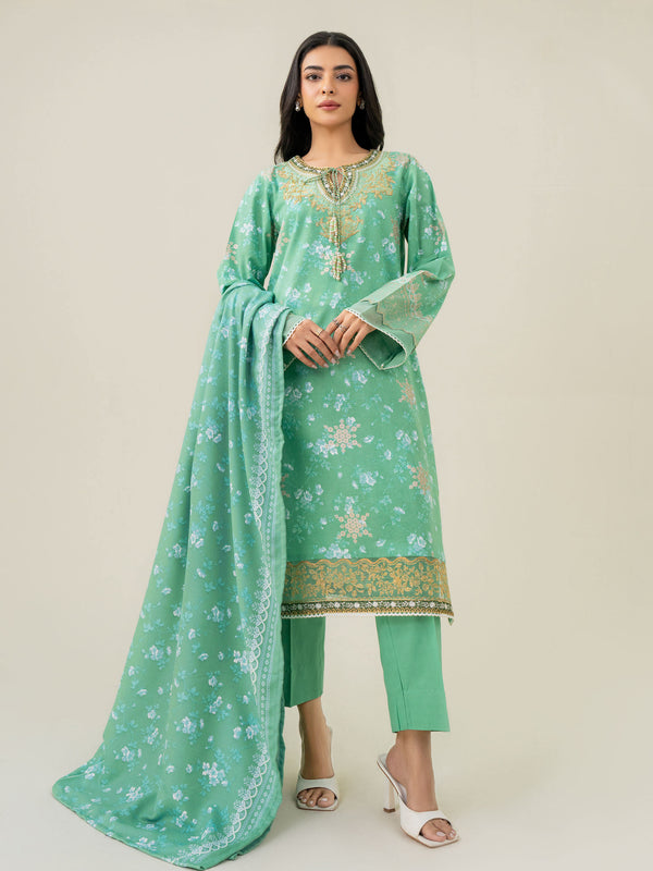 limelight 3 Piece Khaddar Suit-Embroidered (Pret)
