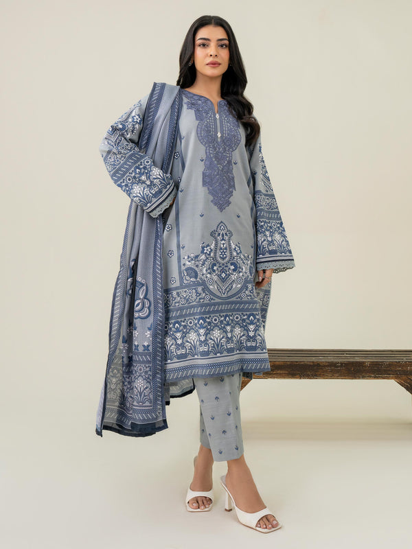 Limelight 3 Piece Khaddar Suit-Embroidered (Pret)