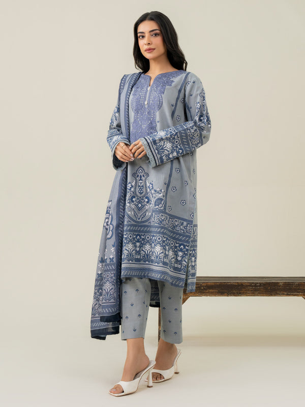 Limelight 3 Piece Khaddar Suit-Embroidered (Pret)