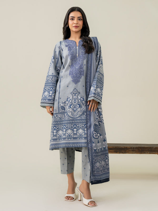 limelight 3 Piece Khaddar Suit-Embroidered (Pret)