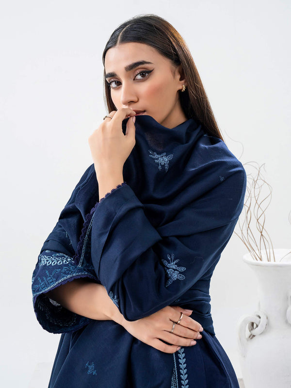 Limelight 3 Piece Khaddar Suit-Embroidered (Pret)