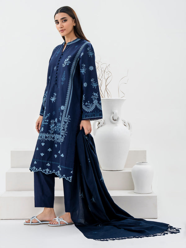 limelight 3 Piece Khaddar Suit-Embroidered (Pret)