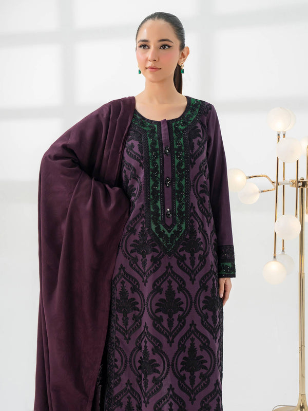 limelight 3 Piece Khaddar Suit-Embroidered (Pret)