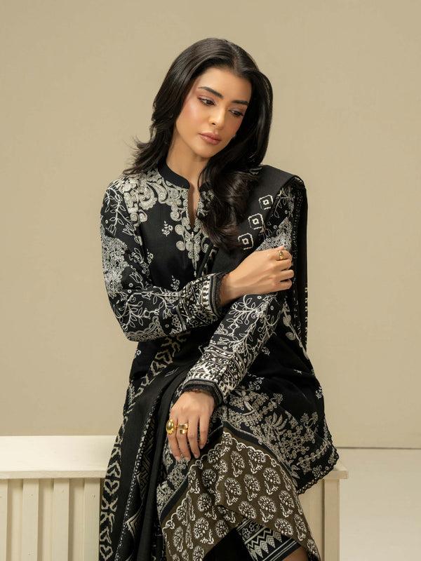 Limelight 3 Piece Khaddar Suit-Paste Print (Pret)