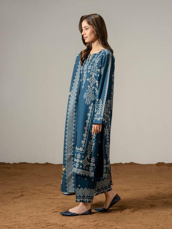 Limelight 3 Piece Khaddar Suit-Paste Print (Pret)